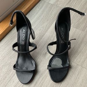 ALDO black strappy sandals